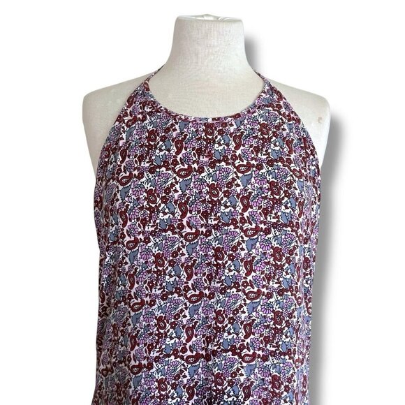 Vintage Geeta Womens Dress Free Size OS India Floral Boho Halter Midi Sundress - Picture 4 of 9